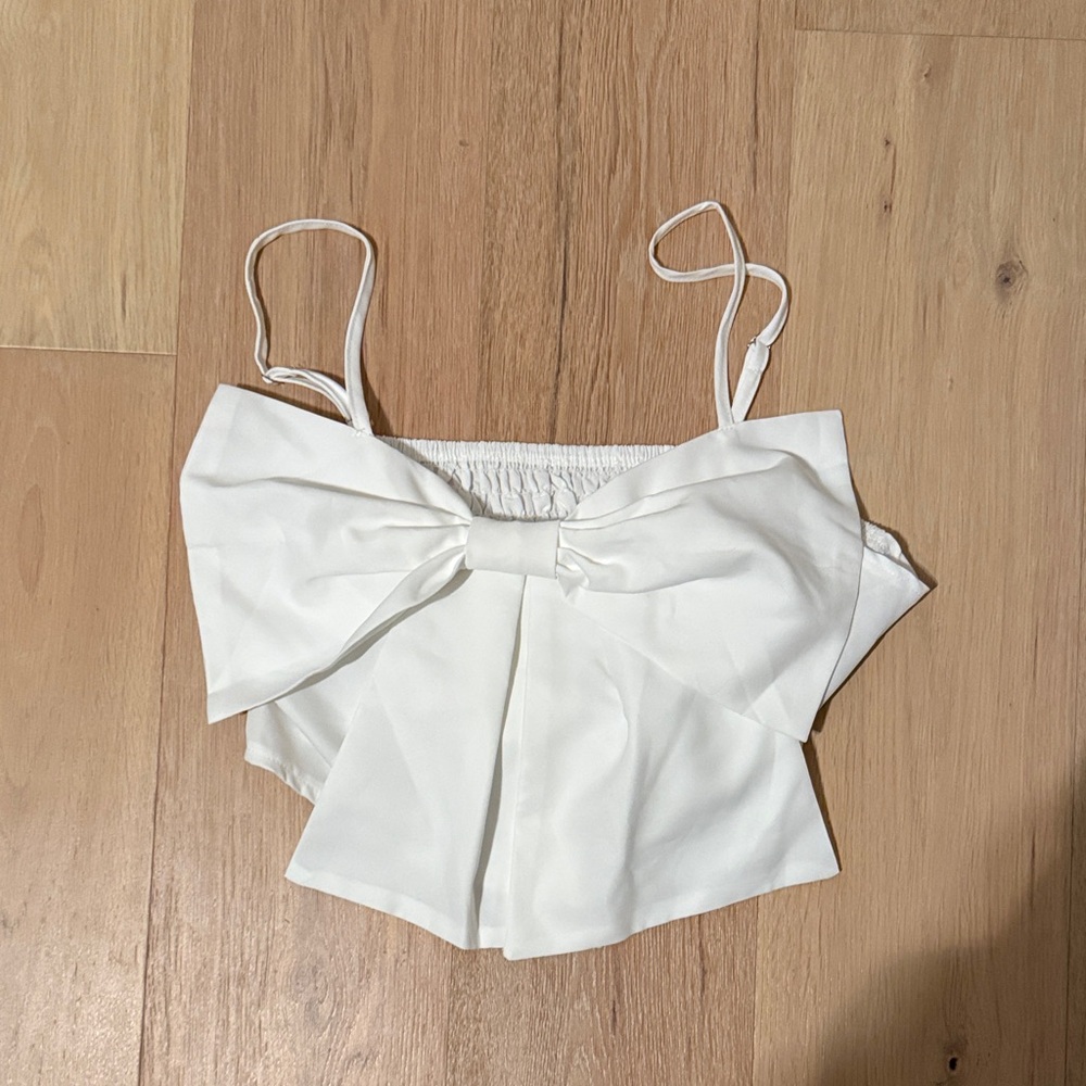 Shein crop bow tank